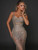 QueenLine Luxury Rhinestone Sleeveless Sexy Spaghetti Straps Customized Prom Crystal Floor Length Evening Gown