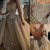 QueenLine Vintage Crystal Mermaid Sleeveless Beaded Customized Wedding Dress With Detachable Train