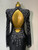 QueenLine Celebrity Luxury Sexy Backless Sparkly Diamonds Long Sleeve Long Dress Evening Dress