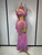 QueenLine Celebrity Luxury Sexy Sparkly Rhinestone Ruffled Mesh See Through Long Evening Dress