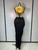 QueenLine Luxury Sexy Sequin Florals Strapless Lace Backless Patchwork Split Pleated Maxi Long Evening Dress