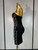 QueenLine Celebrity Elegant Sexy Strapless Shinning Diamond Bodycon Bandage Evening Dress