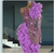 QueenLine Celebrity Lavender Ruffles Tiered Pageant   Red Carpet Customized Dress