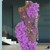 QueenLine Celebrity Lavender Ruffles Tiered Pageant   Red Carpet Customized Dress