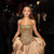 QueenLine Luxury Gold Diamond Beaded Halter Ball Customized Evening Dress