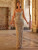 QueenLine Luxury Nude Mermaid Beaded Formal Customized Evening Dress with Spaghetti Straps