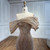 QueenLine Customized Luxury Off Shoulder Silver Nude Beaded Mermaid Saudi Evening Dress