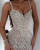 QueenLine Gorgeous Customized Crystal Elegant Beaded Spaghetti Straps Floor Length Rhinestones Evening Dress