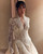 QueenLine Customized A-Line Appliques Lace Long Sleeve Floor-Length Wedding Dress