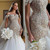 QueenLine Luxury Mermaid Off Shoulder Lace Beaded Evening Wedding Dress