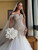 QueenLine Luxury Mermaid Off Shoulder Lace Beaded Evening Wedding Dress