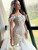 QueenLine Luxury Mermaid Off Shoulder Lace Beaded Evening Wedding Dress