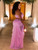 QueenLine Ruched Elegant Low-Neck Backless Camisole Tops+Elastic Waist Long Skirts Two Piece Set