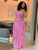 QueenLine Ruched Elegant Low-Neck Backless Camisole Tops+Elastic Waist Long Skirts Two Piece Set