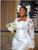 QueenLine Customized Curvy Long Sleeves Pearls Lace Satin African Short Civil Court Bridal Gown