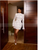 QueenLine Modern Customized Nigeria High Collar Long Sleeve Civil Bridal Short Pre-wedding Dress