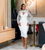 QueenLine Customized Beaded Lace Long Sleeve Sheath Satin Short Civil Wedding Engagement Dress