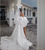 QueenLine Luxury Customized Short Crystal Sequins African Reception Civil Wedding Dress With Cape Corset