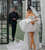 QueenLine Luxury Customized Short Crystal Sequins African Reception Civil Wedding Dress With Cape Corset