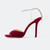QueenLine Luxury Square toe Diamond chain word-cingulate Open toe Super high heel