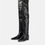 QueenLine Over the knee Luxury Pointed toe Slip-on Middle heel Skinny boots