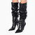 QueenLine Luxury Suede trouser legs Pointed Pleated Super high heel Over the knee boots