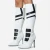 QueenLine Patchwork Sewing Matten Leather Knee High Sexy Pointed Toe Zipper Boots