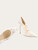 QueenLine Elegant Mesh White High Heels Luxury Style  Daisy Embroidered Flower With Skirt