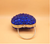 QueenLine Royal Blue Rhinestone crystal Ankle strap Bridal shoes and heart bags set