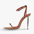 QueenLine Luxury Metal Stiletto Belt buckle word-cingulate Pointed Open toe heel