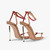 QueenLine Luxury Metal Stiletto Belt buckle word-cingulate Pointed Open toe heel