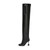 QueenLine Luxury Style heel Round Toe Patchwork Slip-on Pleated boots