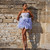 QueenLine Luxury Elegant Lace Pretty 3D Flower Lavender Mini Strapless Corset Short Evening Dress