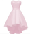 QueenLine Customized Luxury Strapless Sweetheart High-Low Satin Short Homecoming Dress
