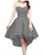 QueenLine Customized Luxury Strapless Sweetheart High-Low Satin Short Homecoming Dress