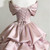 QueenLine Luxury Customized Butterfly Tie Solid Color One Shoulder Sweet Cake Fluffy Skirt Dress