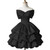 QueenLine Luxury Customized Butterfly Tie Solid Color One Shoulder Sweet Cake Fluffy Skirt Dress