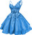 QueenLine Customized Luxury Elegant Glitter Tulle 3D Floral Spaghetti Straps Short Homecoming Dress
