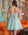 QueenLine Luxury Customized Teens Spaghetti Straps Quinceanera Lace Tulle 3D Floral Short Homecoming Dress