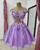 QueenLine Luxury Teens Off Shoulder Customized Quinceanera Puffy Tulle Butterfly Short Homecoming Dress
