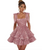 QueenLine Luxury Customized Sparkly Sequin Teens Bow Straps Mini Short Homecoming Cocktail Dress
