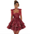 QueenLine Luxury Customized Sparkly Sequin Teens Bow Straps Mini Short Homecoming Cocktail Dress