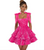QueenLine Luxury Customized Sparkly Sequin Teens Bow Straps Mini Short Homecoming Cocktail Dress