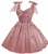 QueenLine Luxury Customized Teens Butterfly Short Glitter Tulle Lace Cocktail Homecoming Dress with Bow