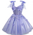QueenLine Luxury Customized Teens Butterfly Short Glitter Tulle Lace Cocktail Homecoming Dress with Bow