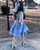 QueenLine Luxury A-Line Teen Tiered Sequin Square Neck Mini Homecoming Dress with Bow