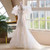 QueenLine Elegant Luxury White Mermaid Puffy Sleeve Flower Girl Dress