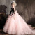 QueenLine Luxury Elegant Pink Dubai Flowers Arabic Princess Dress