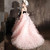 QueenLine Luxury Elegant Pink Dubai Flowers Arabic Princess Dress