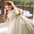 QueenLine Elegant Luxury Sage Green Princess Girl Dress with Beading Crystal Lace